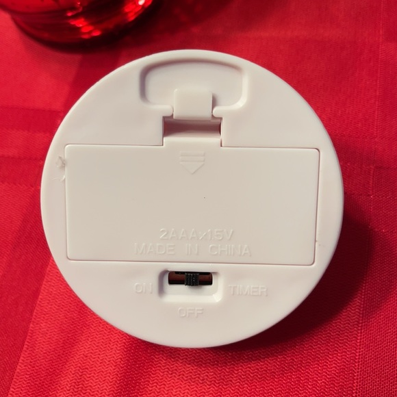 Christmas candle votive and greenery centerpiece 6” - Picture 6 of 8